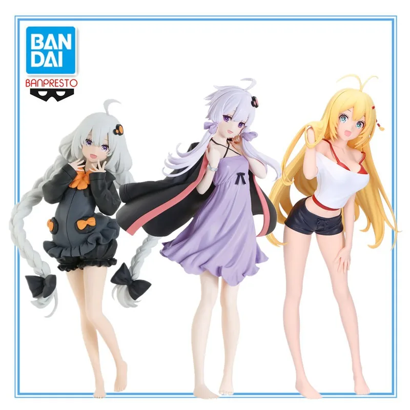 In Stock Original BANDAI Banpresto VOCALOID Yuzuki Yukari KIZUNA AKARI Anime Figures Action Figure Model Collect Toys Gifts