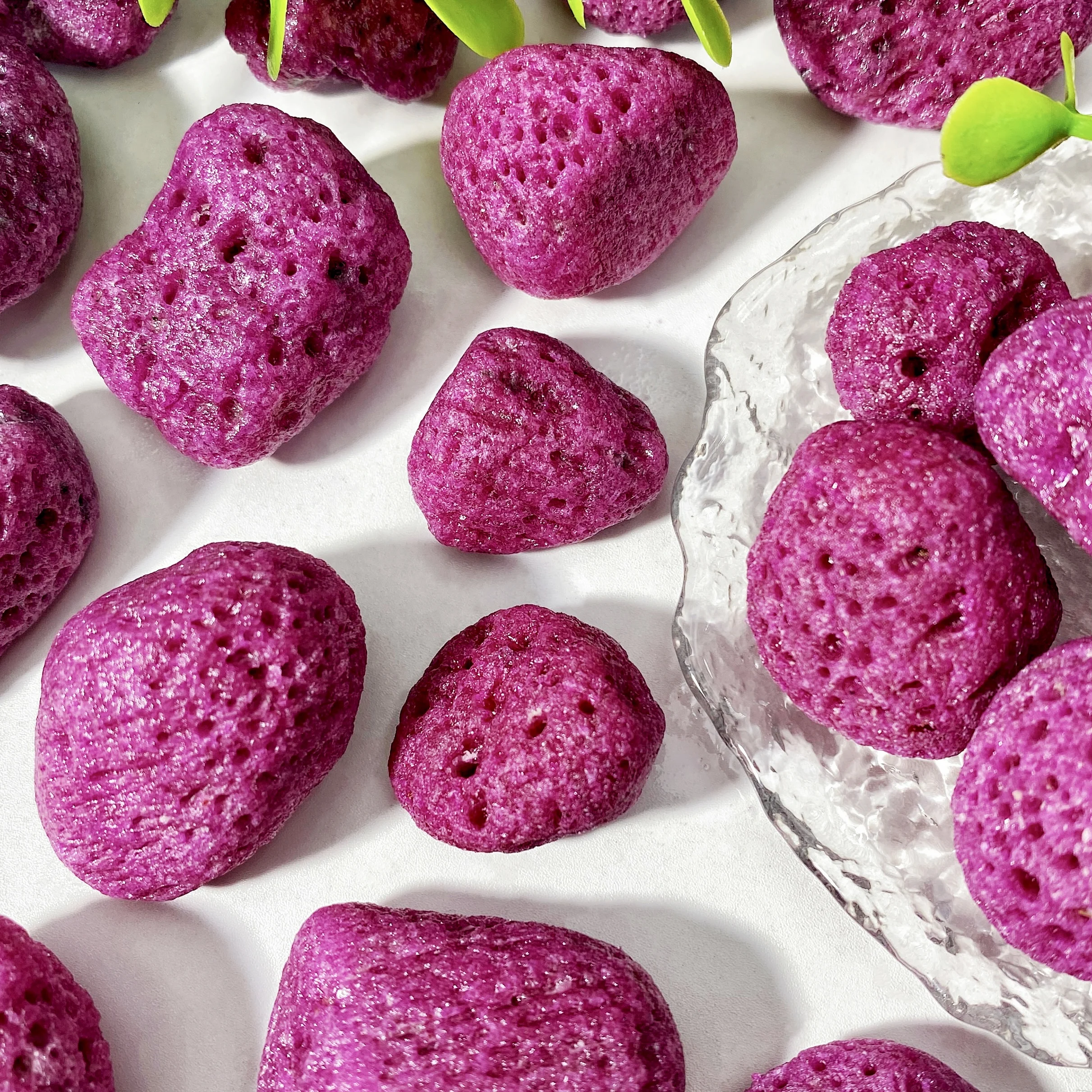 أحجار كريستالية طبيعية مكشكشة ، أحجار كريمة ياقوت عالية الجودة ، كريستال شفاء لامع ، هدية عيد ميلاد ، ديكورات الحفلات ، 10-50 * ، 5 * * #4