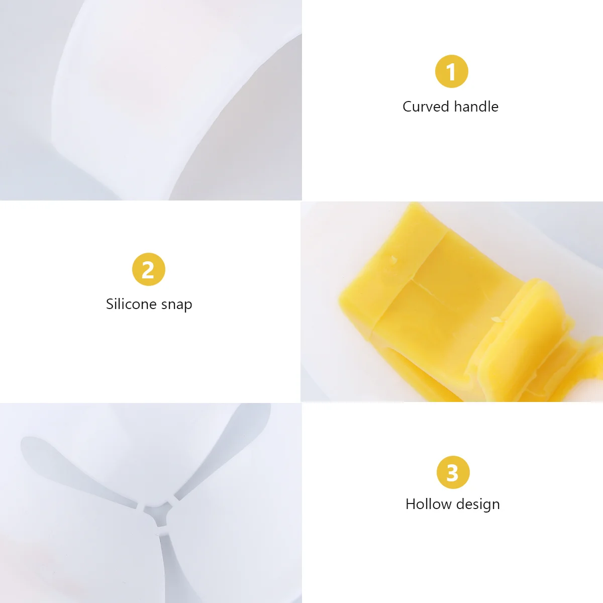 

1Pcs Egg Separator Silicone Buckle Kitchen Tool Handle Yolk Divider Cooking Gadget Baking Helper Separator Divider