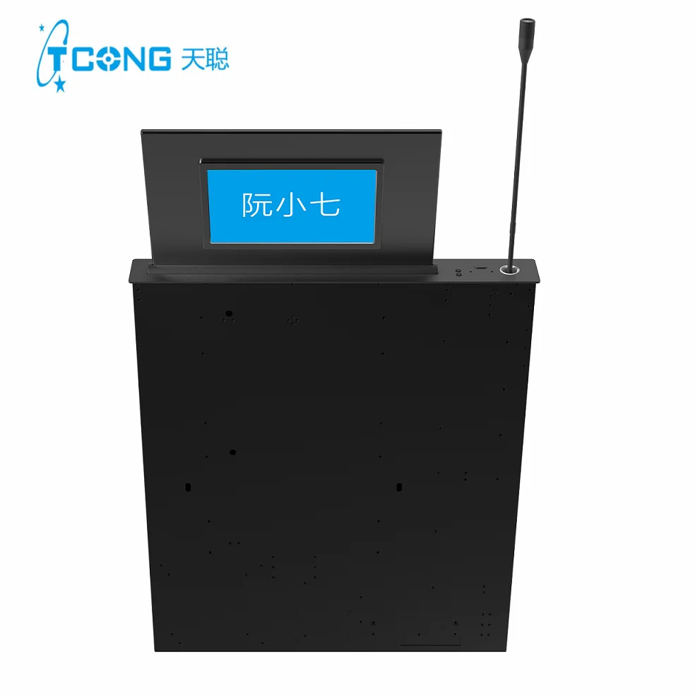 Enhance Meetings with the Ultimate Retractable Monitor Lift Display Lift Pop up Screen