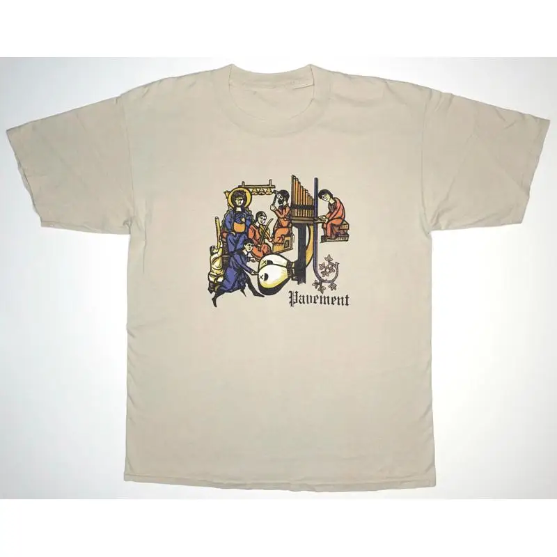 VTG Pavement Band Monk Band 90's Tour Cotton White T Shirt S-5XL EN693