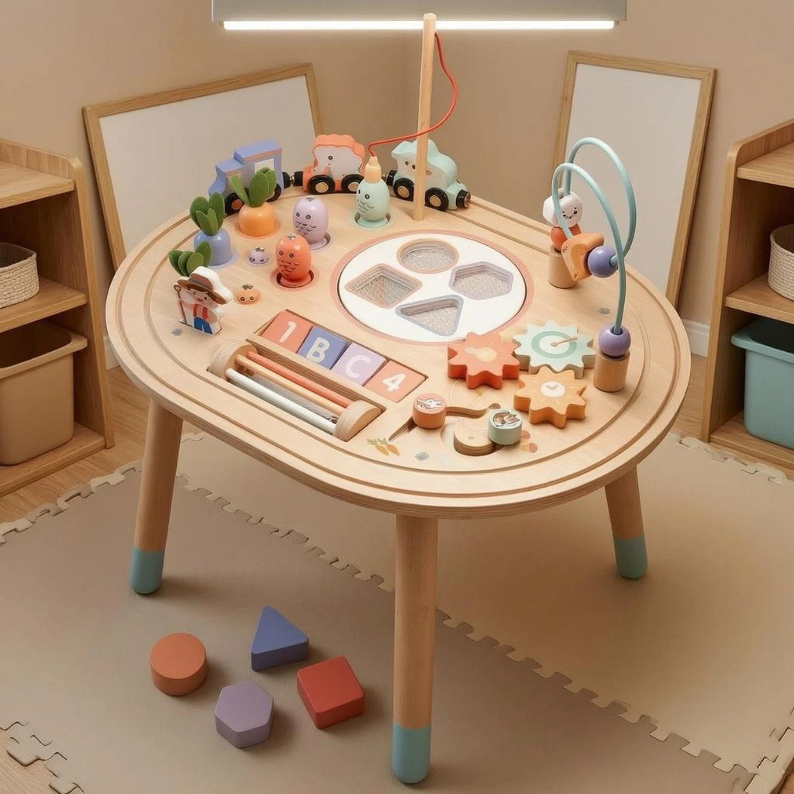 table-d'activites-pour-tout-petits-avec-labyrinthe-de-perles-trieur-de-formes-et-jeu-d'engrenages