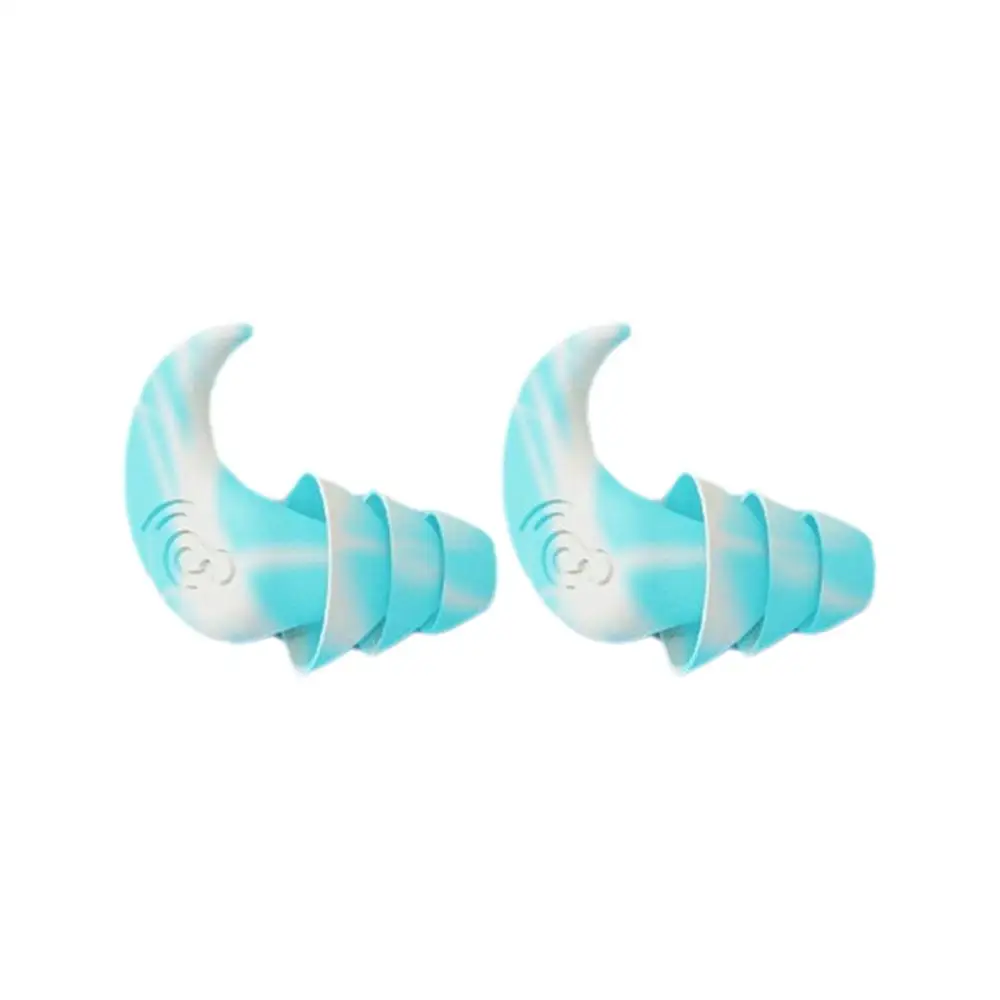 Tappi per le orecchie in Silicone antirumore tappi per le orecchie da nuoto impermeabili per dormire immersioni Surf Soft Comfort Natation nuoto Ear Prot C3Y2