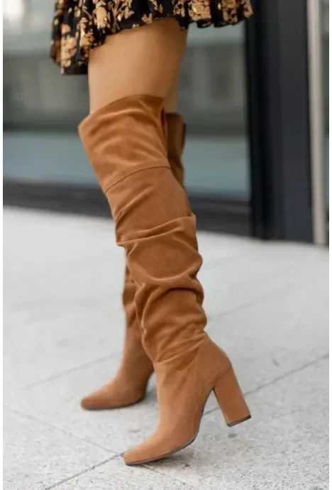 Women's Boots Autumn Winter Footwear Boots-Women Pointe Shoes Luxury Designer Sexy Thigh High Heels High Sexy 2024 Large image 3