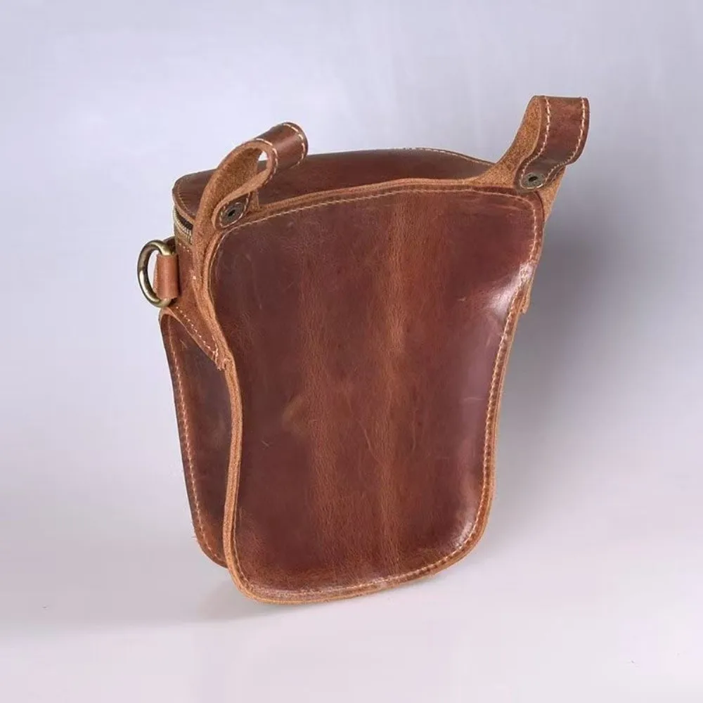 New Multifunctional Men's Belt Waist Bag Phone Pocket Adjustable Leather Waist Pack Waterproof Motorcycle Bag Outdoor