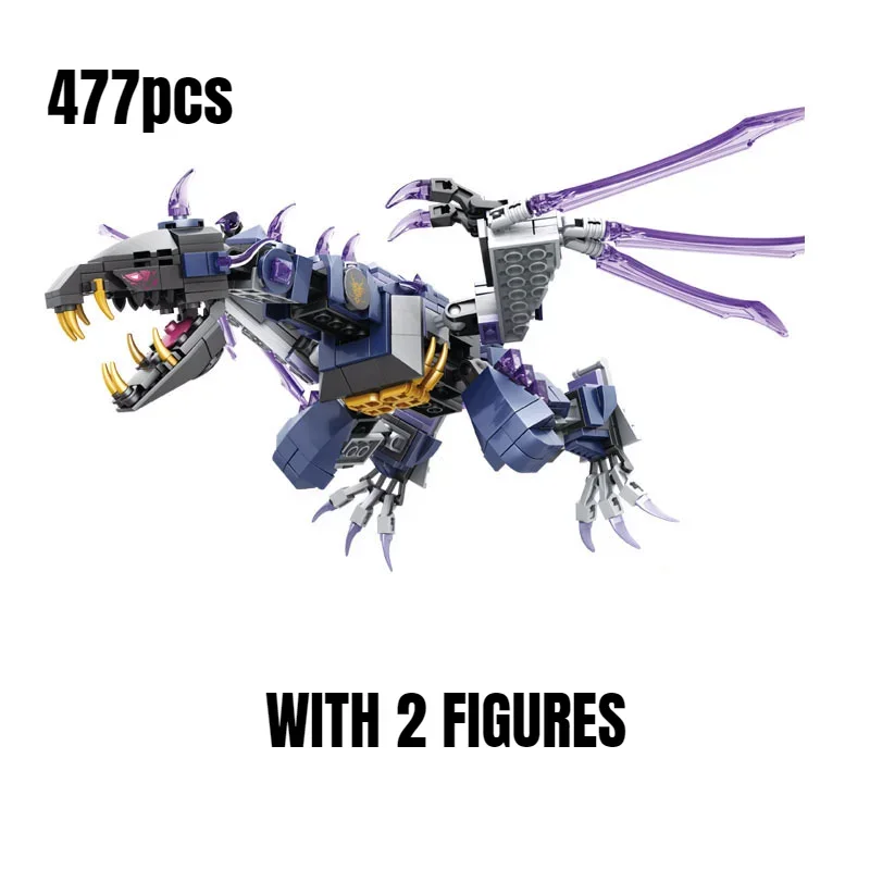 477pcs Classic Overlord Dragon Model Building Blocks mattoni compatibili 71742 giocattoli per ragazzi bambini regali di compleanno di natale