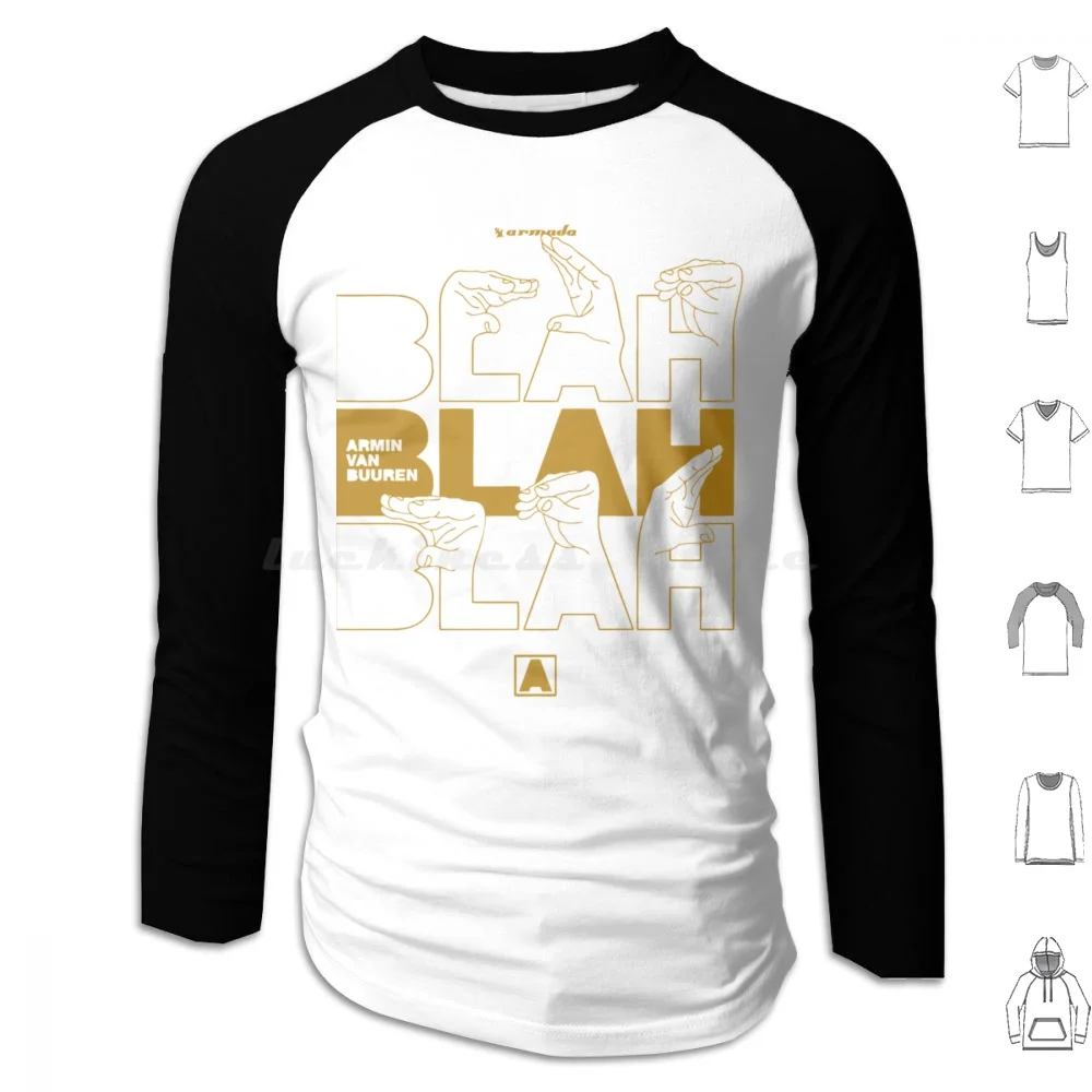 Best Seller-Blah Blah Blah Armin Van Buuren Camiseta Essencial com Capuz Manga Longa Best Seller Blah Blah Blah Armin Van