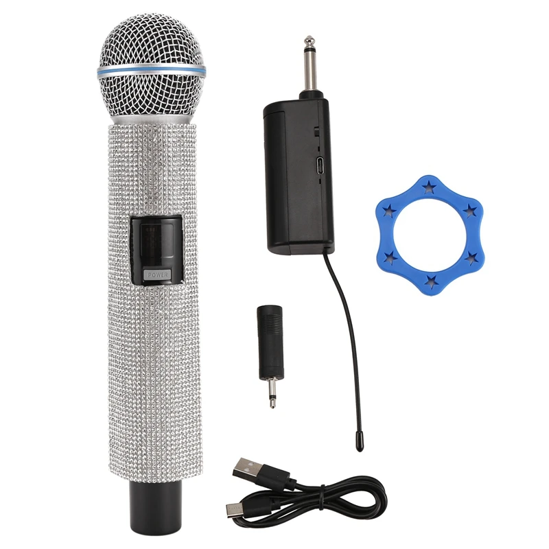 

JABS Wireless Handheld Dynamic Microphone Karaoke Mic With Rechargeable Receiver For Wedding Speech Church Club