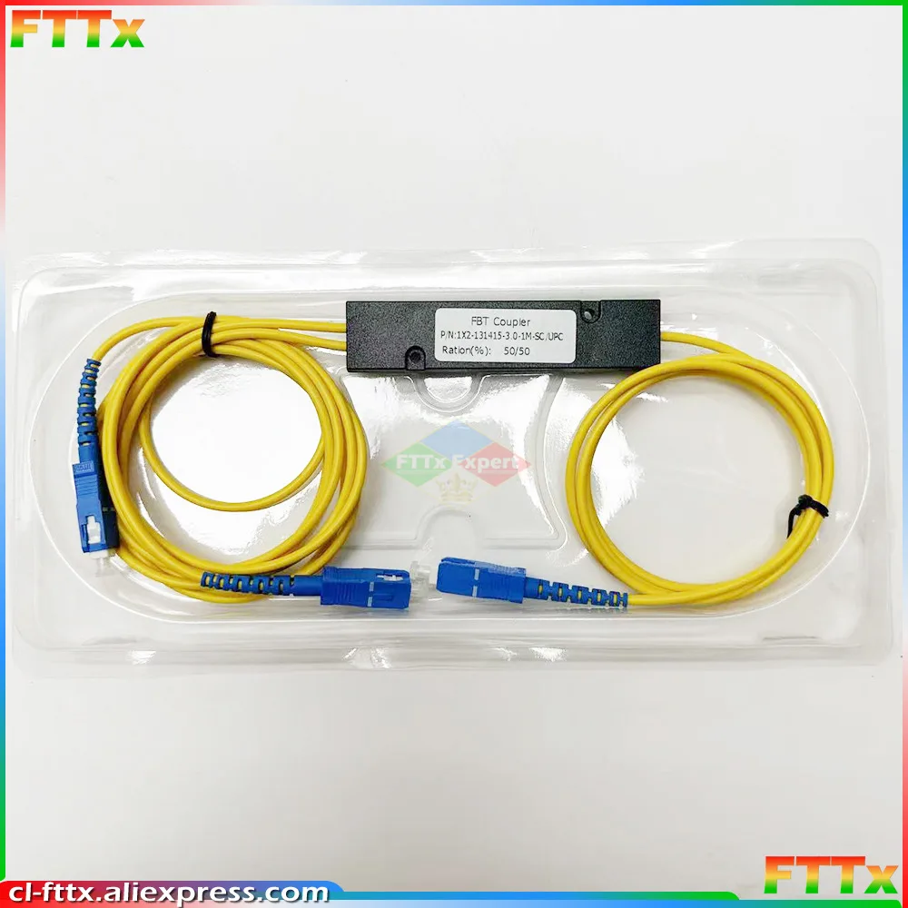 

1 Piece SC UPC PLC Singlemode FBT Coupler 1X2 Fiber Optical Splitter