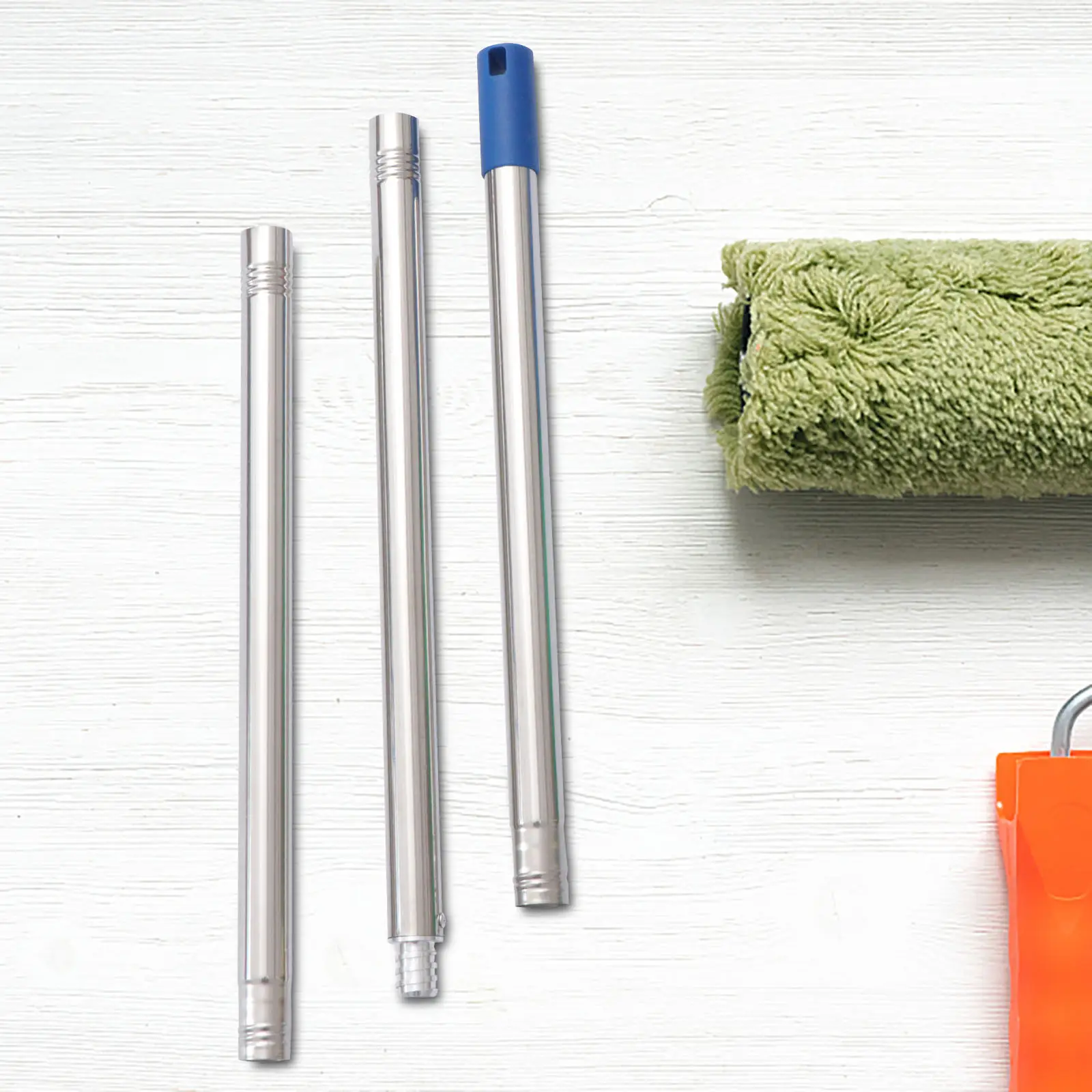 1M Paint Roller Extension Pole Telescopic Aluminium Alloy Steel Construction with Comfortable Plastic Grip Ideal for Ceiling