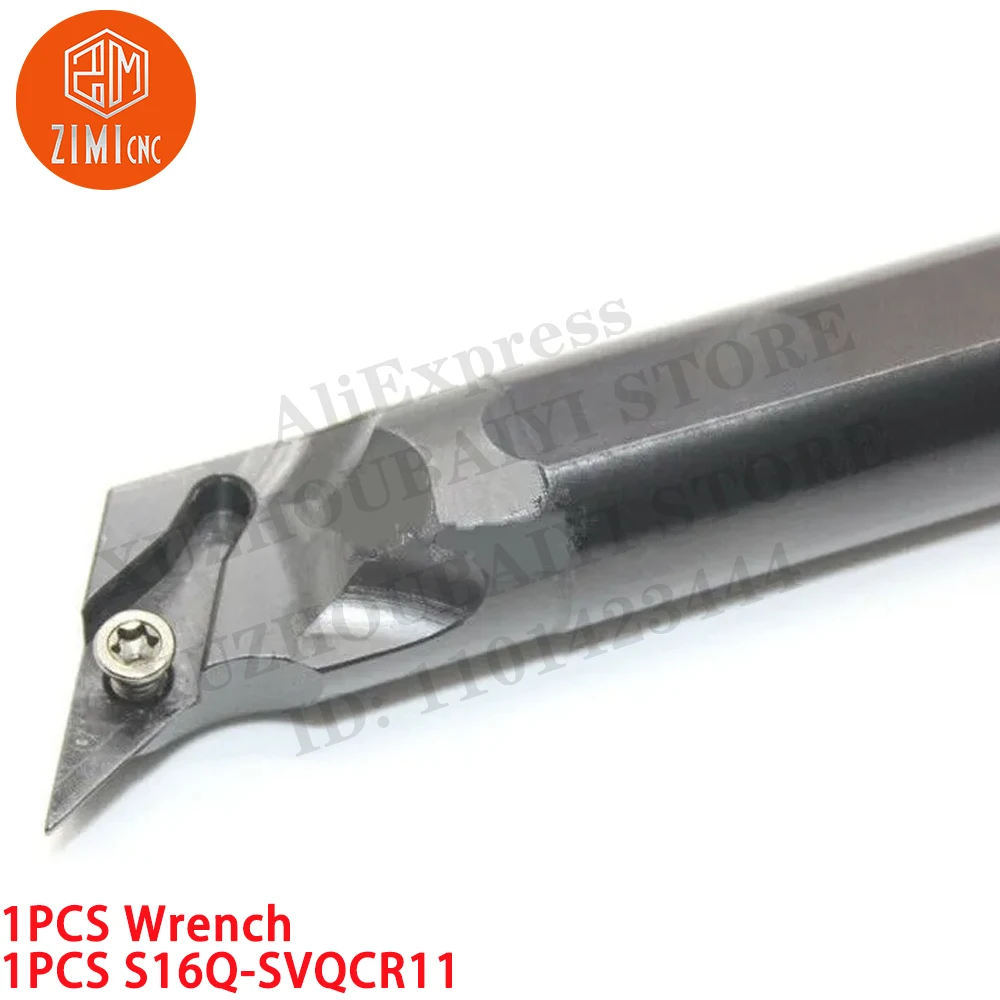 1PCS S16Q-SVQCR11 CNC Lathe Internal Turning Tool Holder For VCGT11 Carbide Inserts CNC tool metal lathe mechanical cutting tool