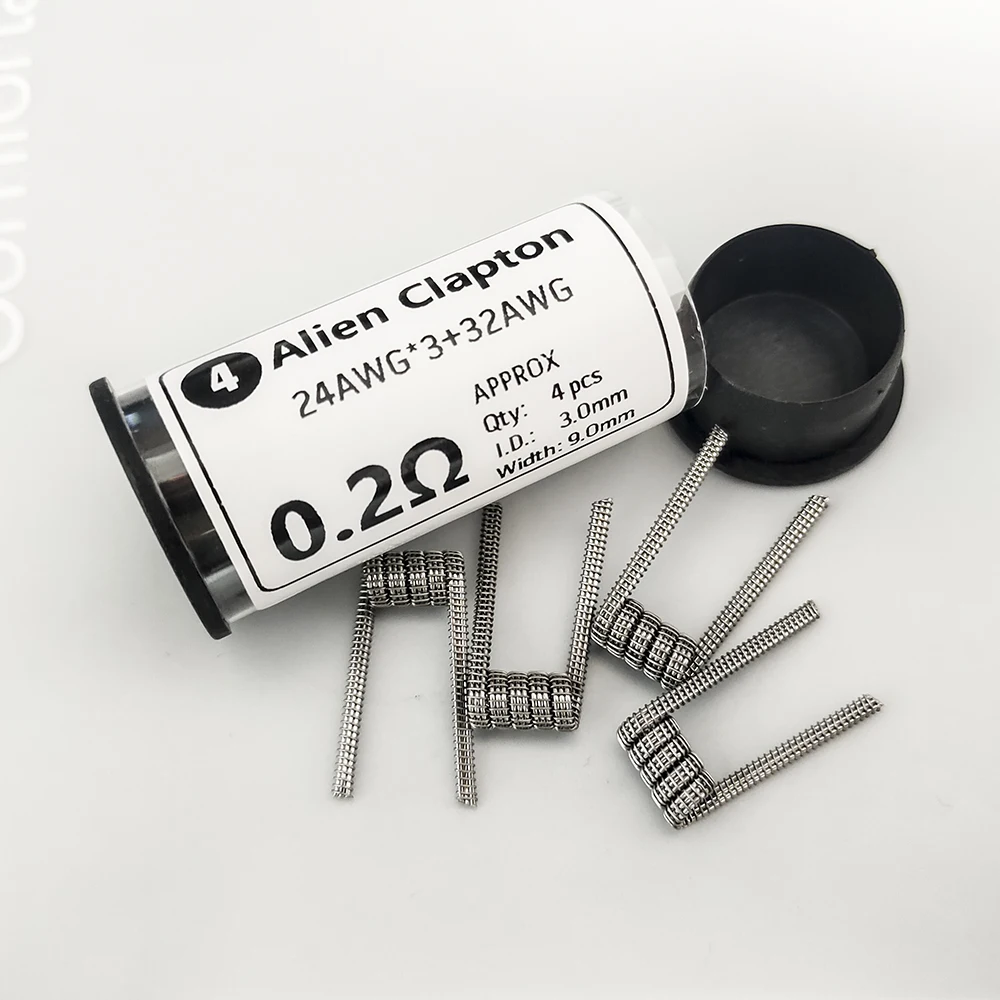 4pcs Premade Resistance Wire A1 26x3+32AWG/0.3ohm 24x3+32AWG/0.2ohm Juggernaut 0.2ohm 24x32AWGX2