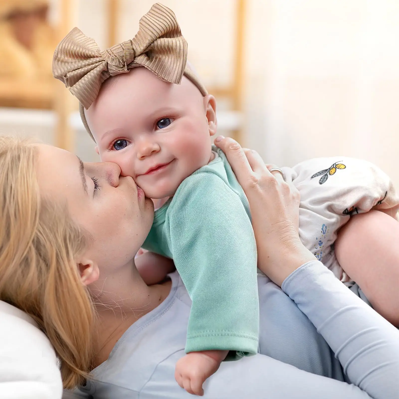 دمية طفلة تولد من جديد نابضة بالحياة مقاس 20 بوصة - لحديثي الولادة من الفينيل الناعم الواقعي مع جسم وإكسسوارات قابلة للوضع، هدية مثالية لعيد الميلاد