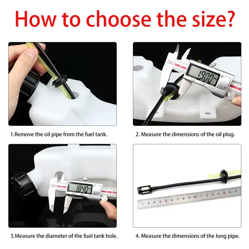 1/5/10pcs 2/3 Hose Petrol Fuel Tube and Filter For Brush Cutter Grass Trimmer Lawn Mower Garden Power Tools Accessories