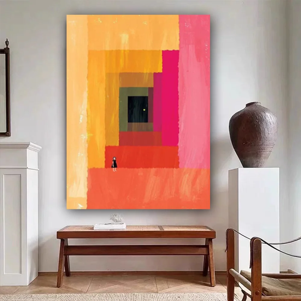 

100% hand drawn color abstract oil painting original wall painting home living room decoration paint interior aesthetics