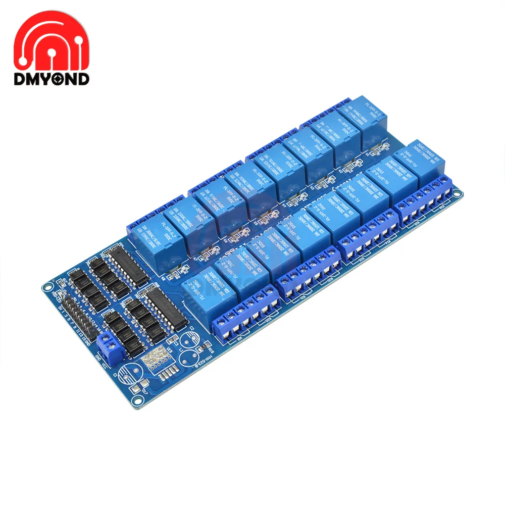 DC 5V 16 Channel Relay Module For arduino ARM PIC AVR DSP Electronic Relay optocoupler LM2576 Interface Power Relays