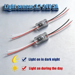 Light Sensor Switch Automatic Auto on Off Photocell Street Light Switch DC 3.7V 5V 12V 24V 5A Photo Control Photoswitch Sensor