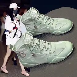 Spring Summer High-top Canvas Shoes Thin Breathable All-match Korean Shoes Trend Womens Sneakers
