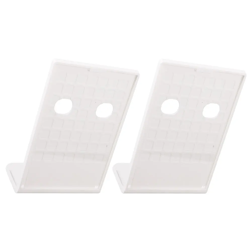 

2Pcs LShaped Menu Display St ABS Plastic Tabletop Holder for Restaurant Cafe Easy to Clean Design Flyers Rack