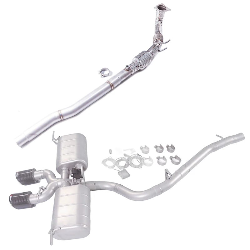 

Подходит для Volkswagen Golf 6R R20 2.0T Catback с котом без пневматического клапана для кошек, электронный клапан, выхлопная система