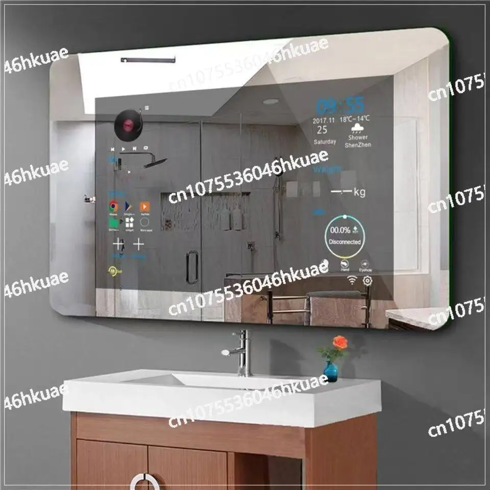 Smart mirror machine touch screen multimedia bathroom mirror human body induction can watch TV magic mirror display screen
