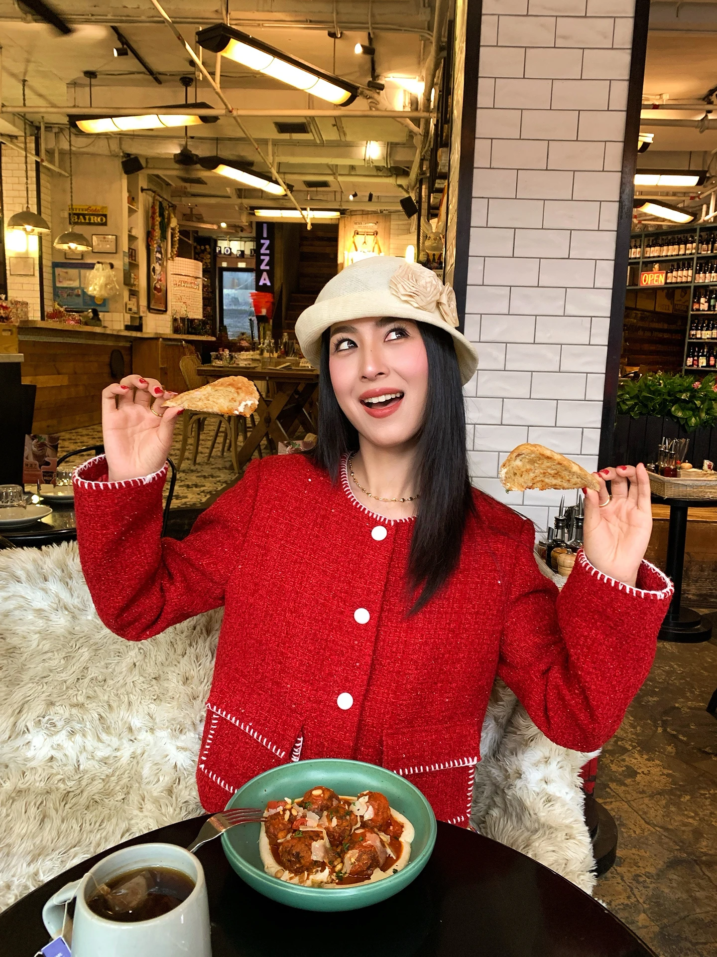 

Женское шерстяное пальто Red ort Thiened, новинка 2025, новинка Sle Tefamani, простое шерстяное пальто из полиэстера, длинное свековое круглое Ne