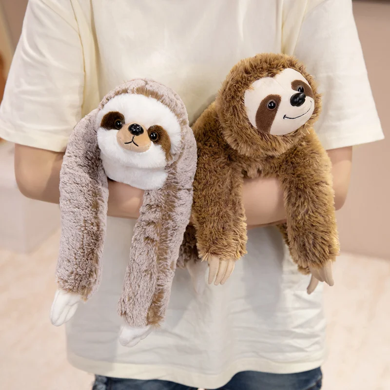 1Pc 22/32cm New Plush Sloth Plush Toys Cute Sitting & Lying Sloth Plushie Stuffed Soft Animal Doll