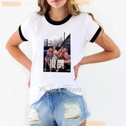 Vintage Tshirt Women Sex And The City Print T Shirt Femme Summer Fashion Short Sleeve T-Shirt Female Harajuku Shirt Streetwear