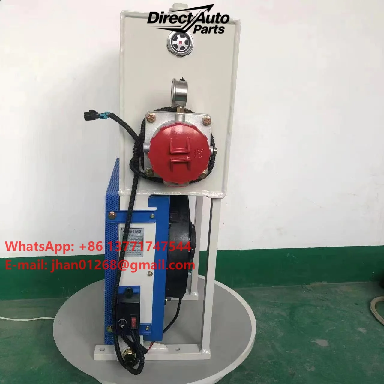 High Quality Radiator Mixer Truck Oil Cooler with 24v Fan Motor 216W Mixer Cooling Radiator