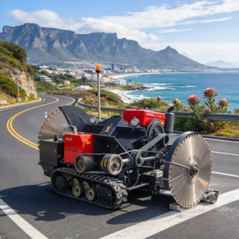 Electric Crawler Diamond Wire Saw Machine Remote Control Road Cutting Machine Concrete Asphalt Demolition Bridge