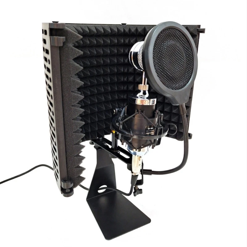 Suporte profissional para microfone com montagem antichoque antivibração