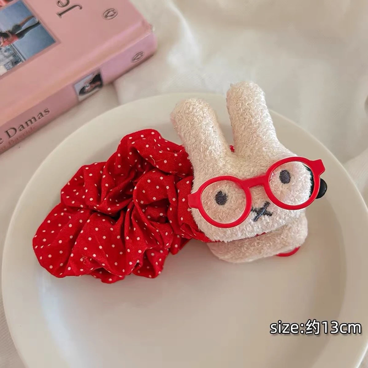 1 Stück Niedliche und Süße Cartoon-Hasen-Haarspange für Mädchen-Pferdeschwänze oder Dutt am Hinterkopf, Bananen-Clip Haaraccessoire – Detail 5