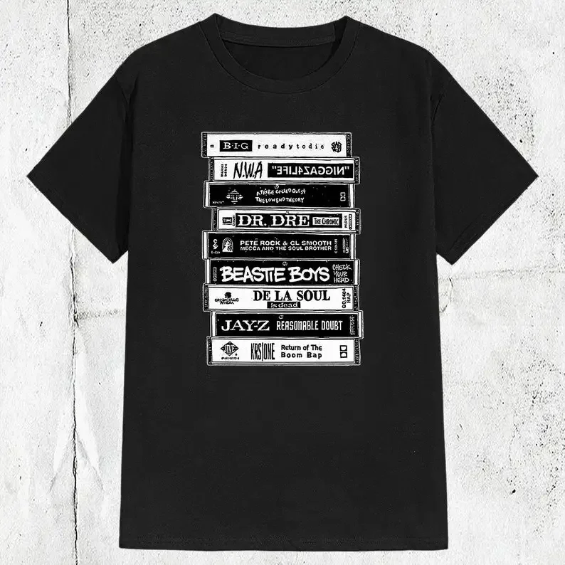 

Vintage Cassette Tape Hiphop Band T-shirt