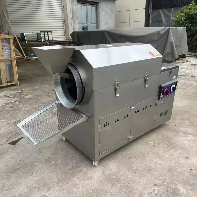 

Type CE Certified Industrial Coffee Peanut Roaster Device Roasting Machine