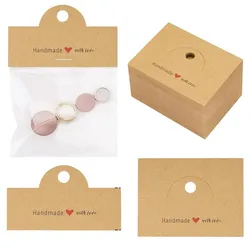 50pcs Paper Card Tag Display Labels For Bracelet Car Coaster Keychain Jewelry Selling Retail Small Business Packaging Supplies
