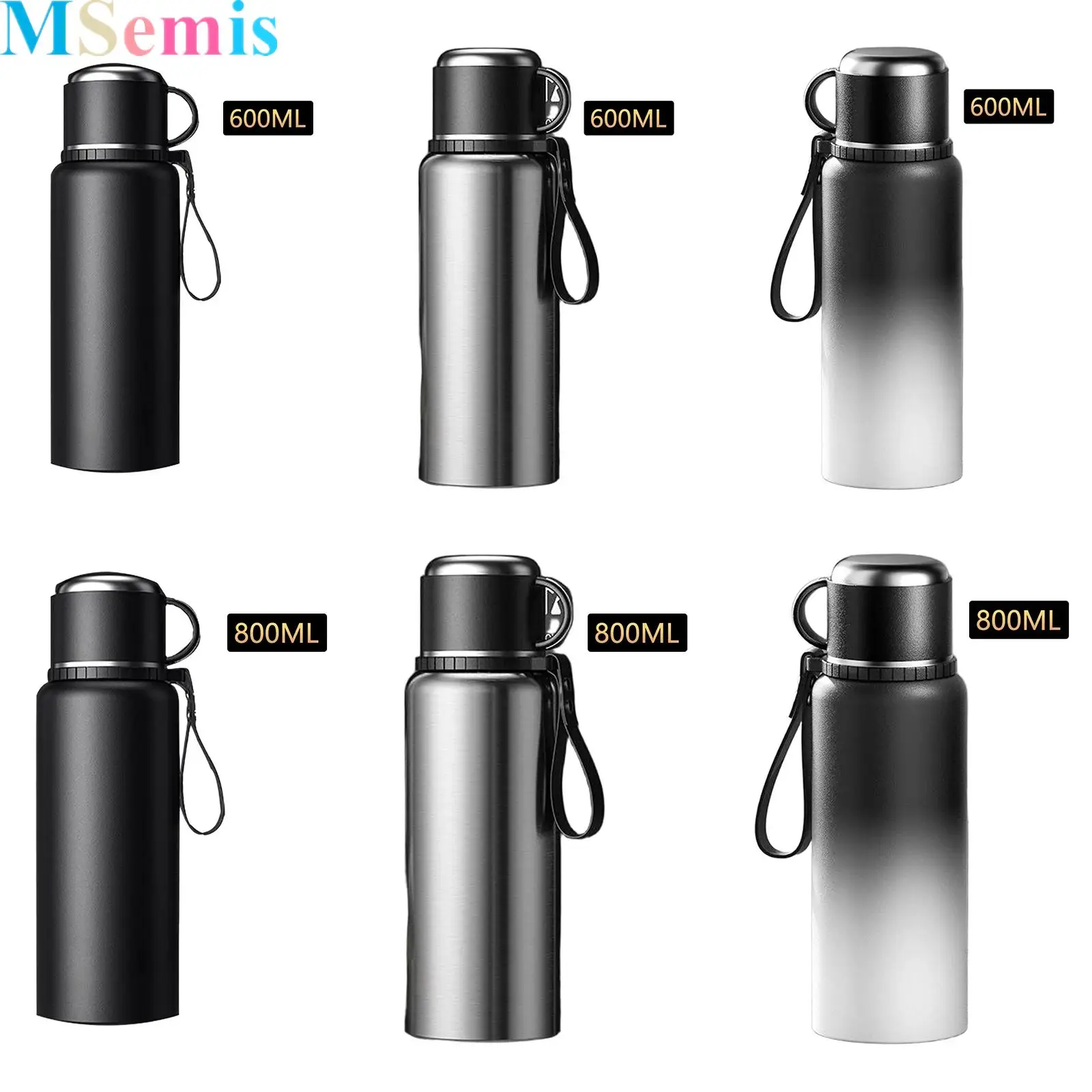 

1Pcs Stainless Steel Insulated Water Bottle for Sports Leak Proof Keep Hot for 48 Hours Water Bottle