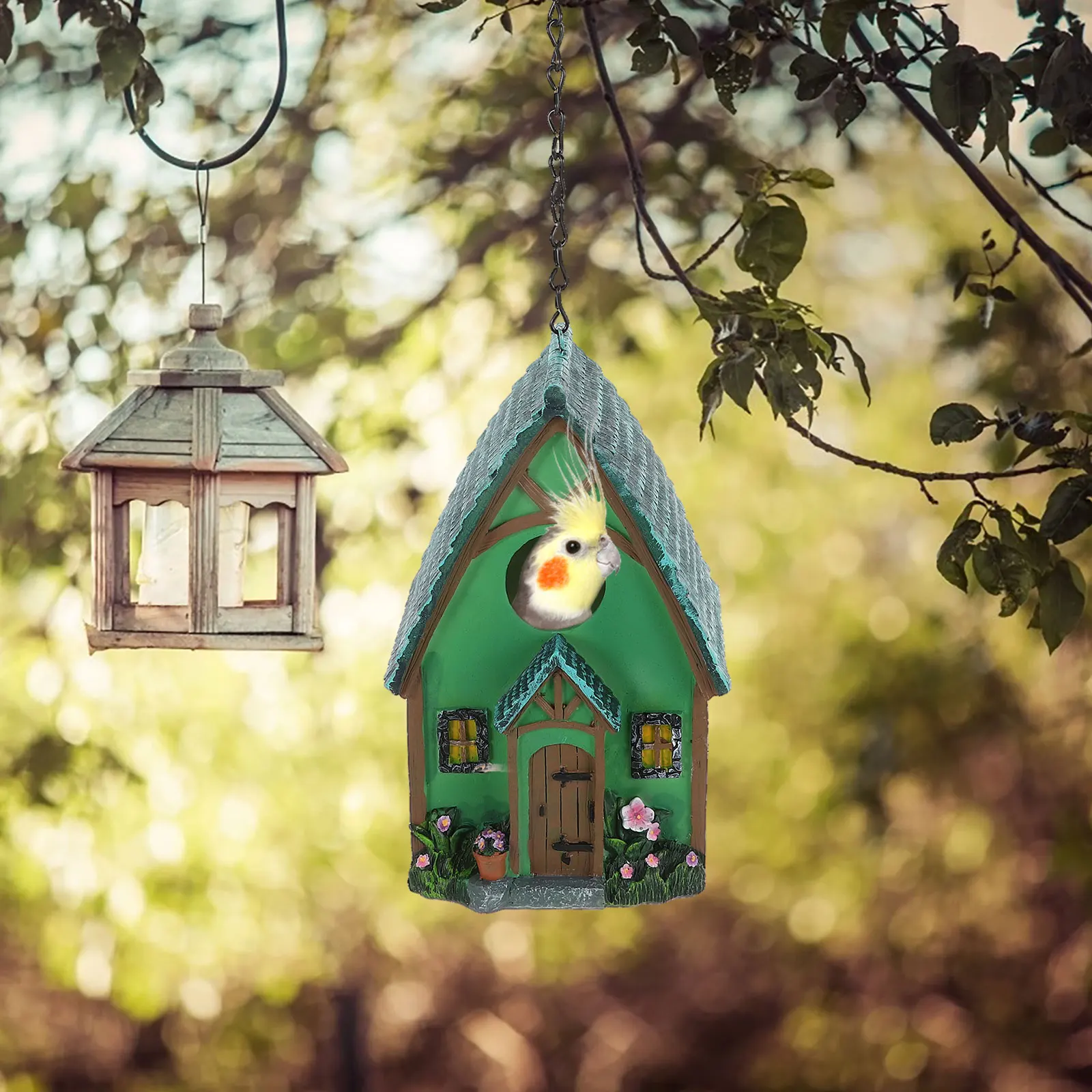 

Outdoors Bird House Decoration Hanging Decorate Bird's Garden Home Birdhouse Kit