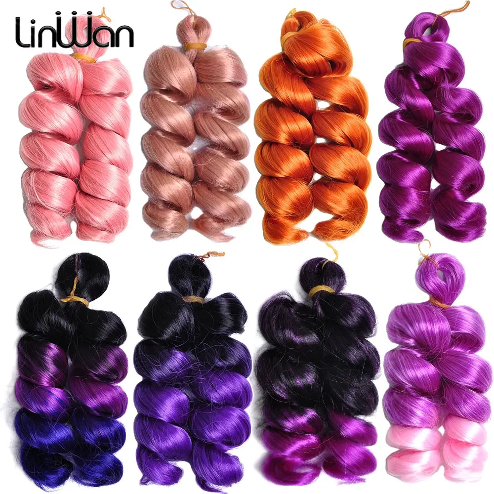 

12-дюймовые французские кудри, плетение волос, синтетические волосы, свободные глубокие волны, вязанные крючком косы, предварительно растянутые спиральные вьющиеся для женщин