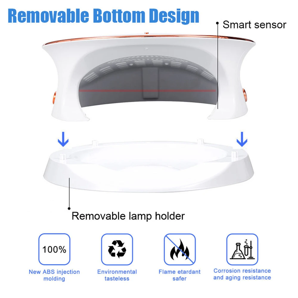 Lámpara LED de secado de esmalte de uñas de Gel UV, luz ultravioleta de alta potencia, tipo de mesa profesional, equipo de Arte de secado rápido, 168W