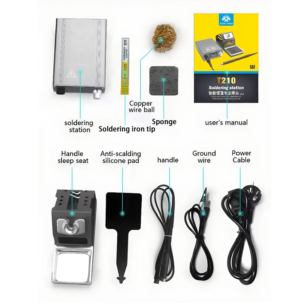 OSS T210 Solder Station 75W Digital display Constant temperature C210 Tips JBC Suit Mobile phone Precision Repair Welding Tools