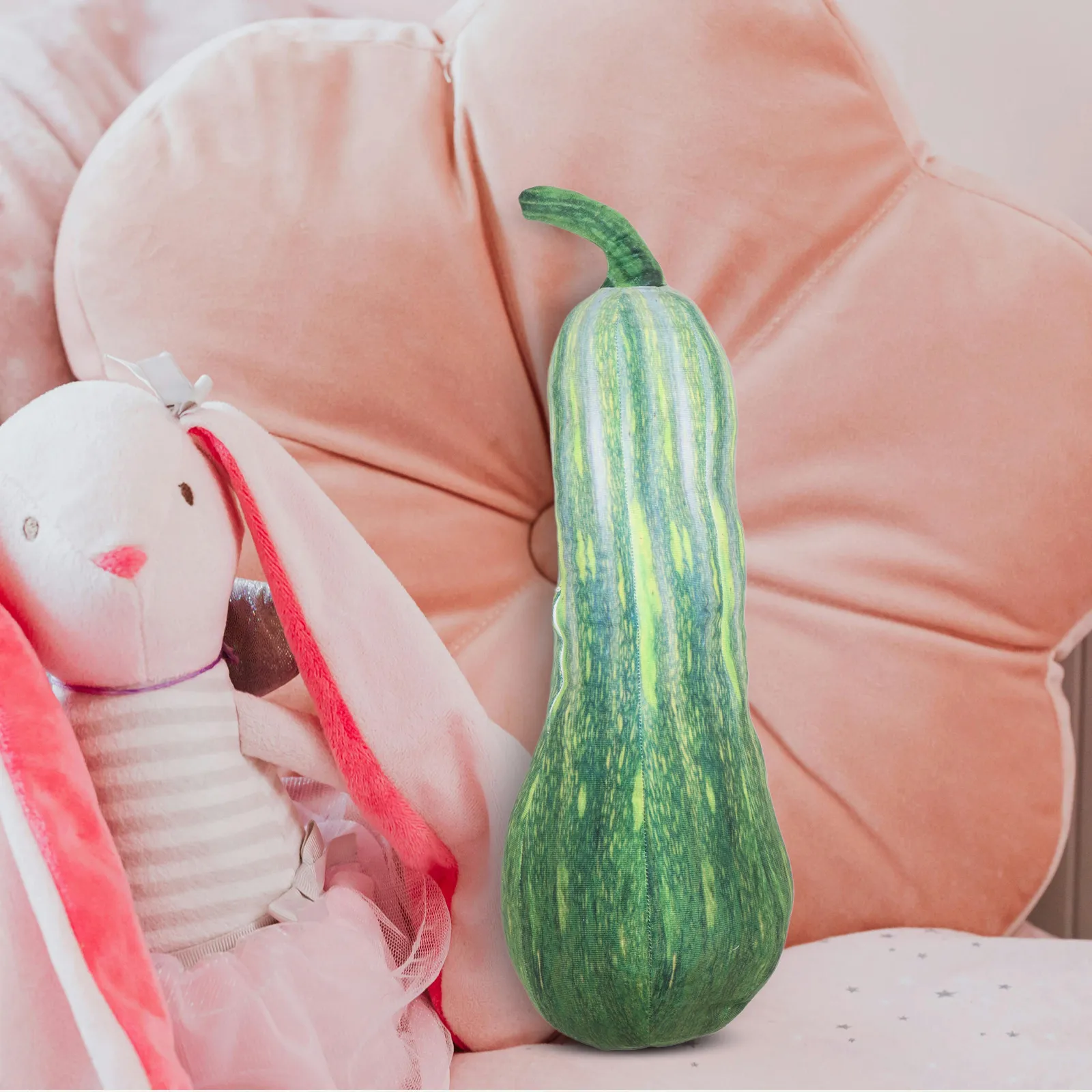 シミュレーションピクルス 68cm 3D ソフトクッション腰椎サポート枕 ぬいぐるみフードピロー ホームデコレーション 誕生日 クリスマス用