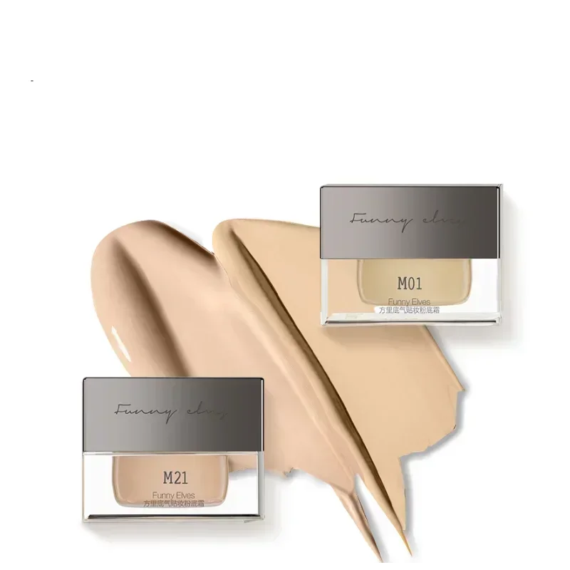 FunnyElves Makeup Foundation Cream Lightweight Long-Lasting Full Coverage Concealer Hydration Waterproof Korea Makeup Cosmetics