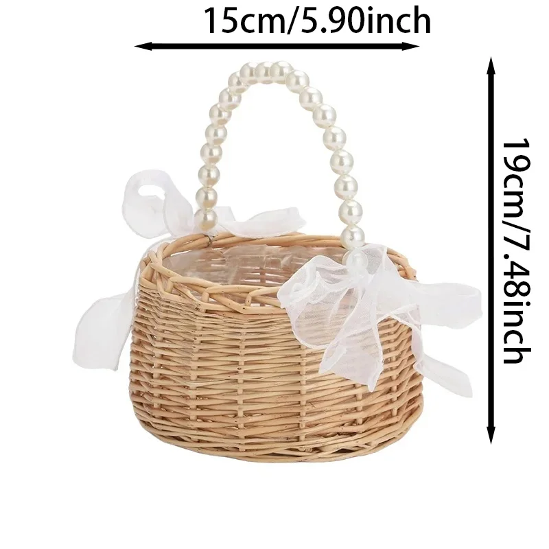 Wedding Wooden Flower Basket Simple Lightweight Fashionable Design for Bouquet Storage And Decoration