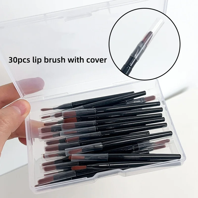 30pcs Disposable Lip Brushes Makeup Brushes Set Concealer Eyeliner Brush Make up Mini Tools for Cosmetic Applicator Makeup Tools