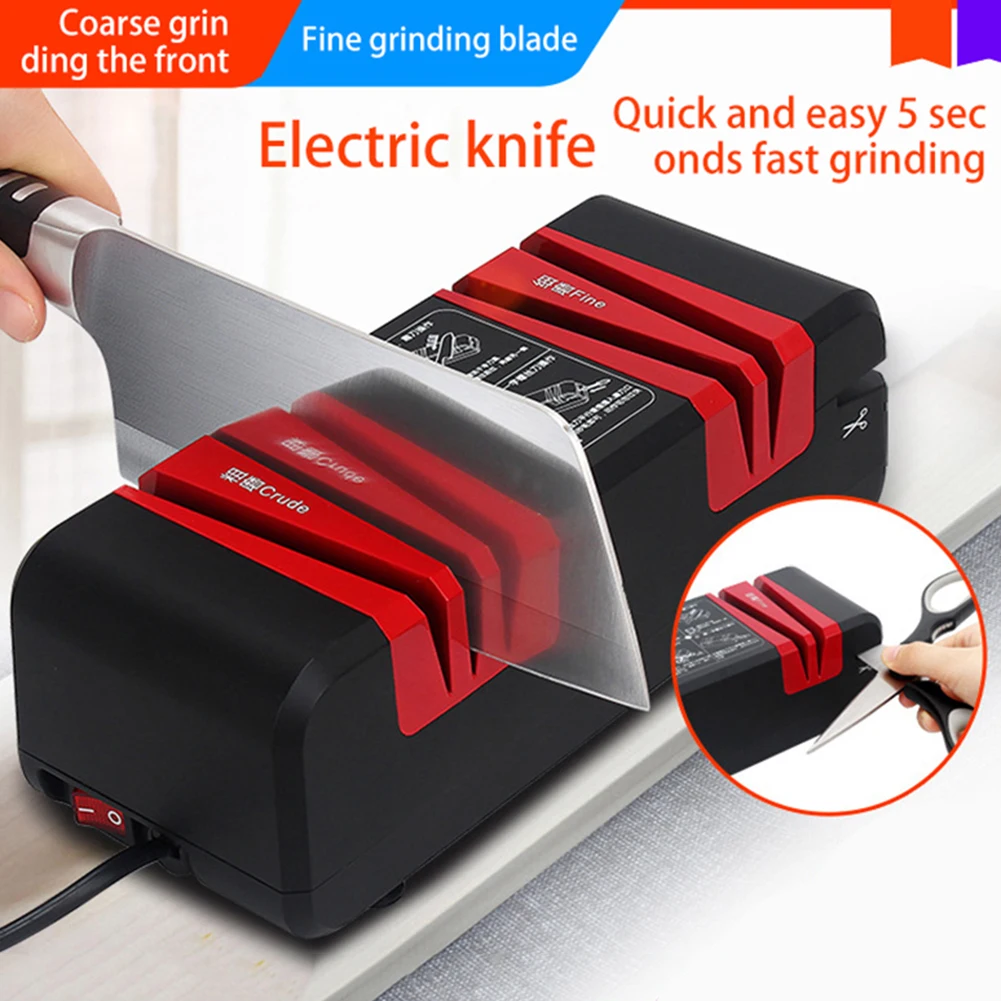 Professional Electric Knife Sharpener Automatic Sharpener For Knives Fast Sharpening Machine Kitchen Accessories