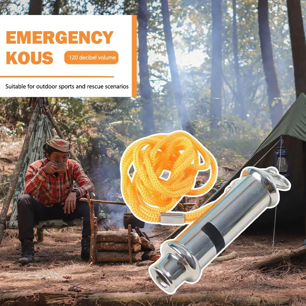 

Профессиональный свисток из нержавеющей стали — громкий свисток безопасности высокого тона для безопасности, выживания при землетрясении и аварийной сигнализации