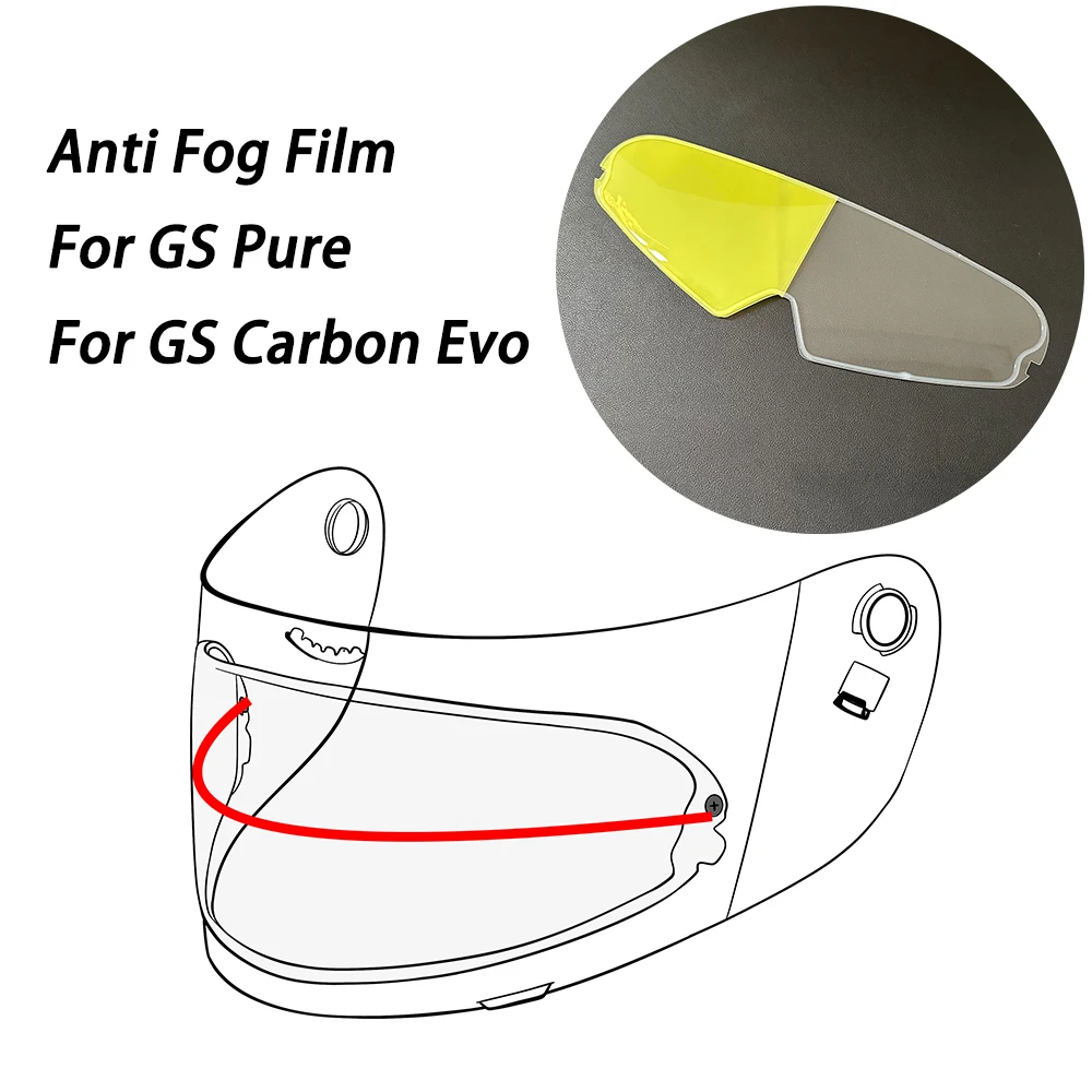 Fit For BMW GS Pure & GS Carbon Evo Helmet Visor Anti-Fog Insert Clear Film