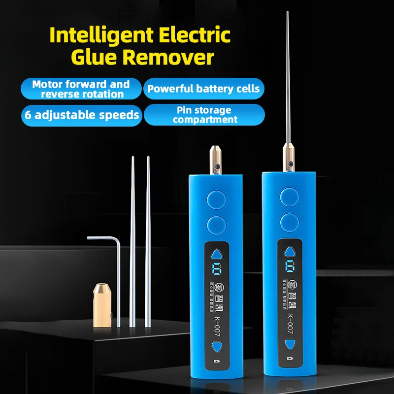 ZK Intelligent Electric Glue Remover with 6 Adjustable Speeds Motor Forward Reverse Rotation for Phone Screen Glue Removal