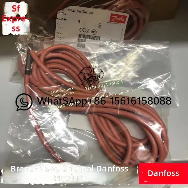 MBT153 084Z6039 Danfoss Temperature Sensor 084Z6030 New Original Industrial HVAC Refrigeration Probe Thermistor Replacement