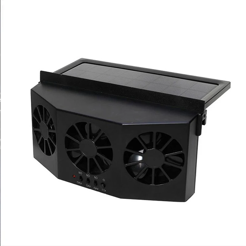 Window Fan 3 Cooler Solar Fan Car Ventilation Energy-Saving Vent Radiator Rear Seat Front Seat Purifier Odor Removal